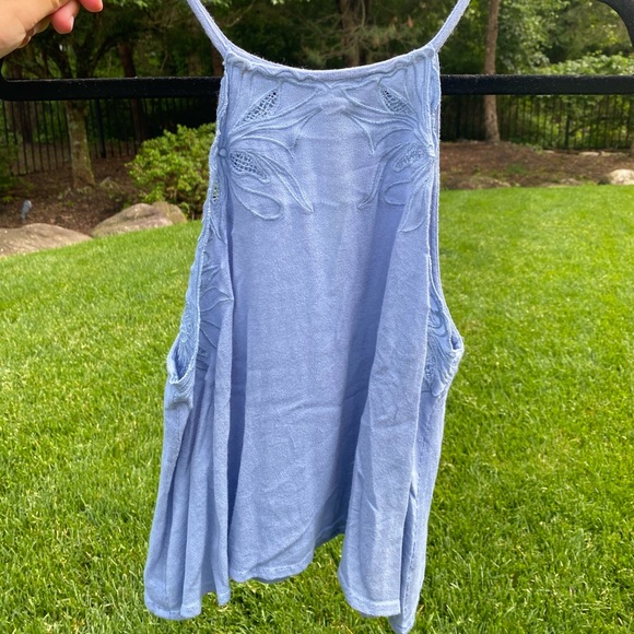 Kendall & Kylie Pacsun Light Blue Crop Top - Picture 2 of 4